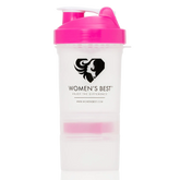 زجاجة شيكر للسيدات - وردي SAUDI SHARK Pro 2Go Shaker - 400 مل.